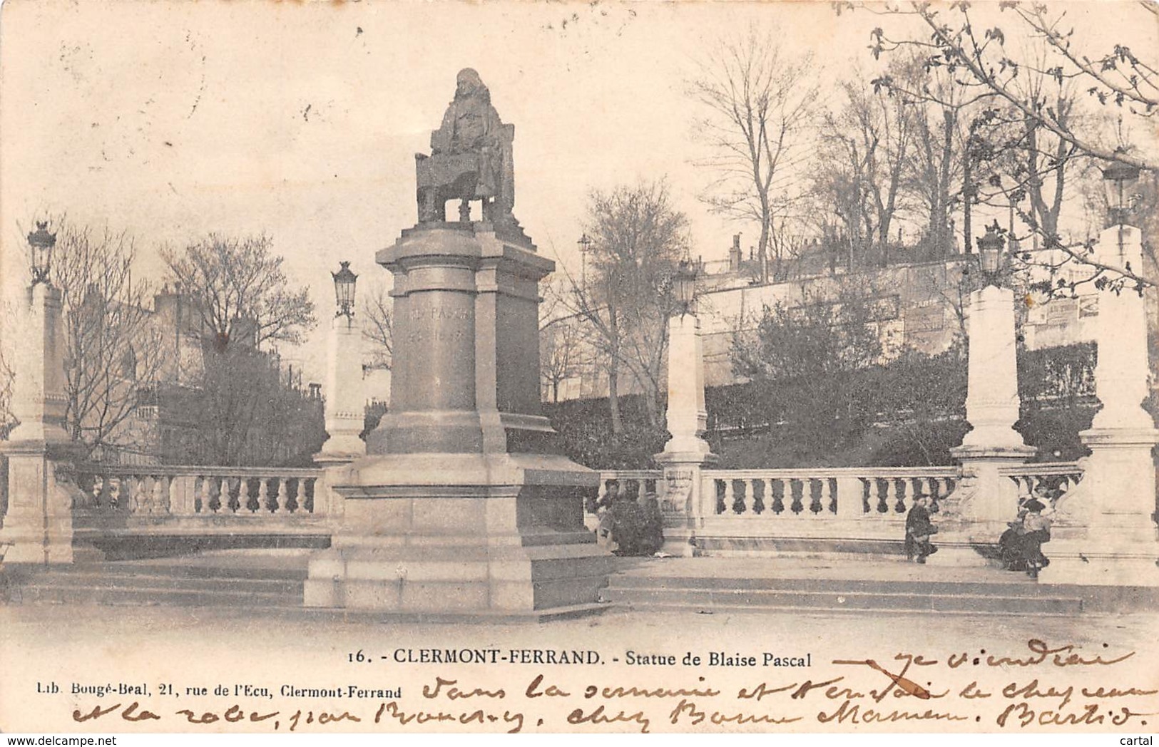 63 - CLERMONT-FERRAND - Statue De Blaise Pascal - Clermont Ferrand