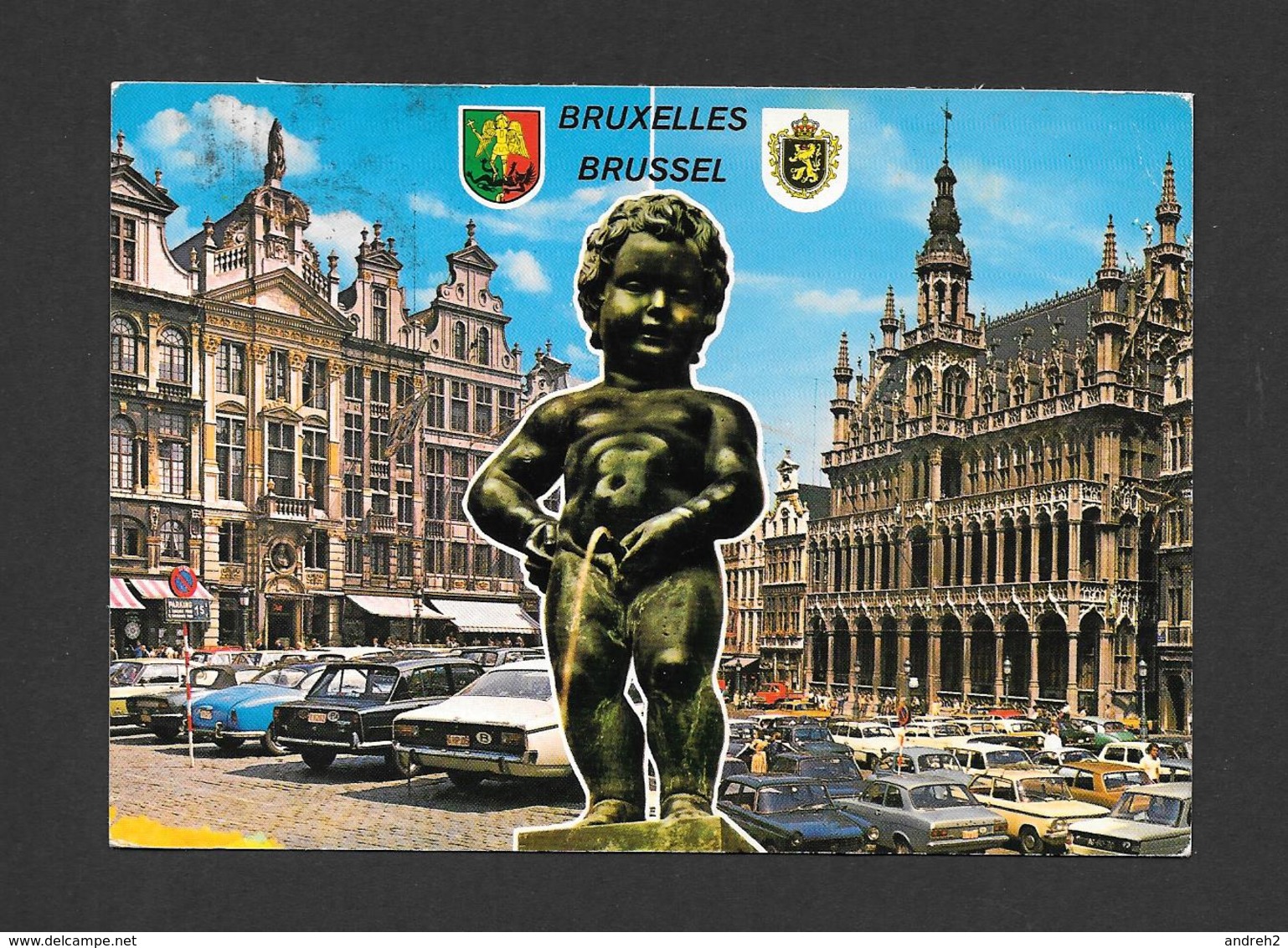 BELGIQUE - BRUXELLES - BRUSSELS - MANNEKEN - PIS  - 2 TRÈS BEAUX TIMBRES - PAR A.V.M. - Bauwerke, Gebäude