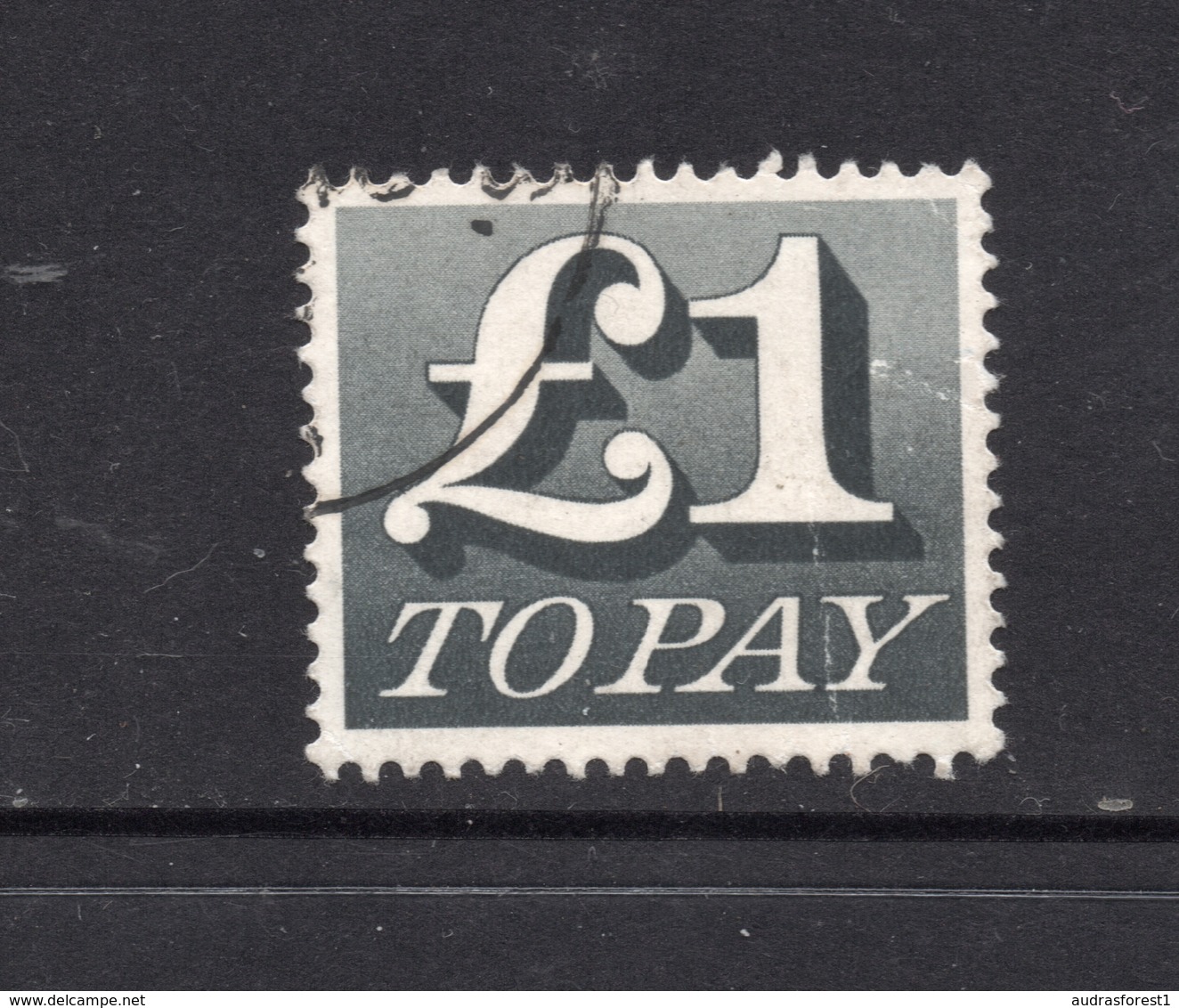 £1 TO PAY Postally Used POSTAGE DUE With Part Circular Postmark GB UK - Taxe