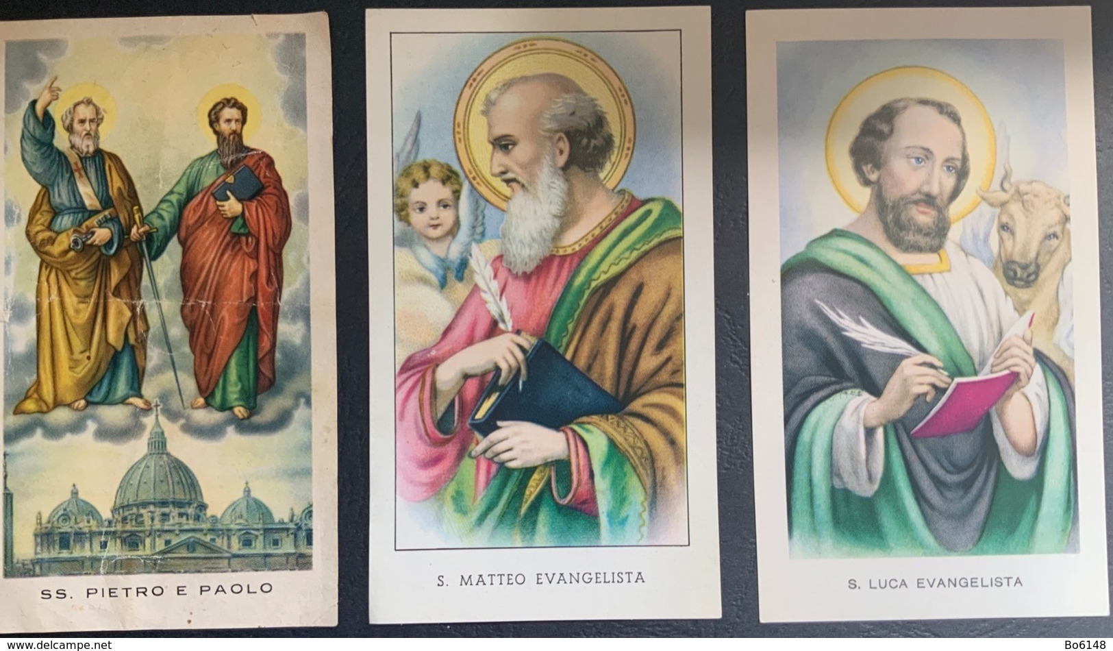 3 Santino Holy Card : SS PIETRO E PAOLO , S.MATTEO , S.LUCA. Ed. GMI 83, 86 E 89 - Religione & Esoterismo