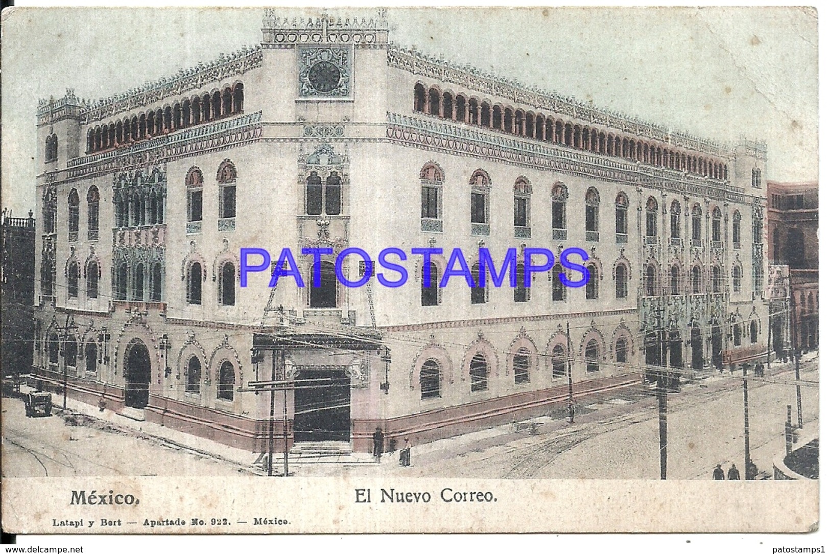 105063 MEXICO D.F EL NUEVO CORREO POST OFFICE POSTAL POSTCARD - Mexique