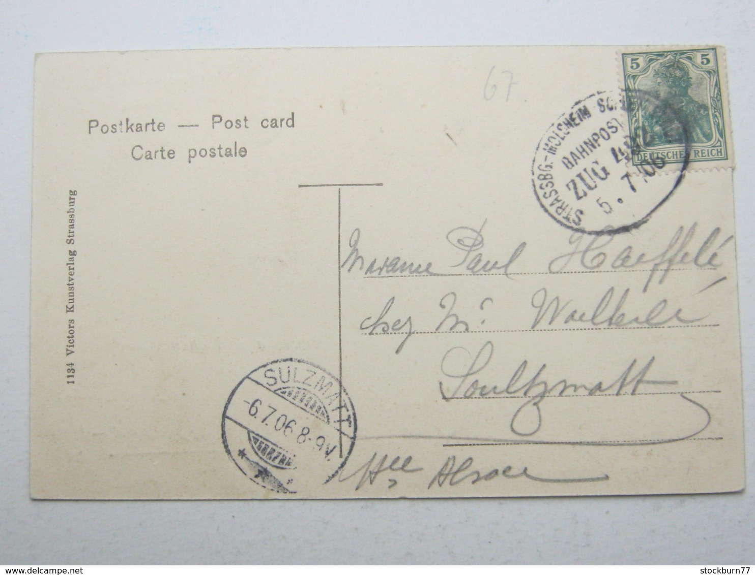 Carte Postale ROSHEIM 1906 - Autres & Non Classés
