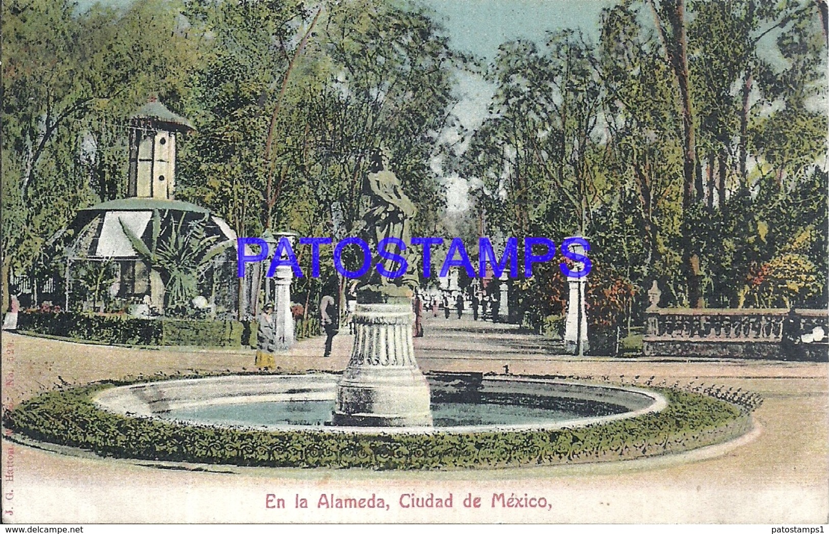 105069 MEXICO CITY EN LA ALAMEDA MALL & FUENTE POSTAL POSTCARD - Mexique