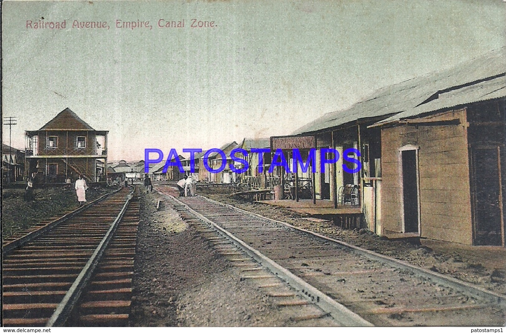 105070 PANAMA CANAL ZONE RAILROAD AVENUE EMPIRE POSTAL POSTCARD - Panama