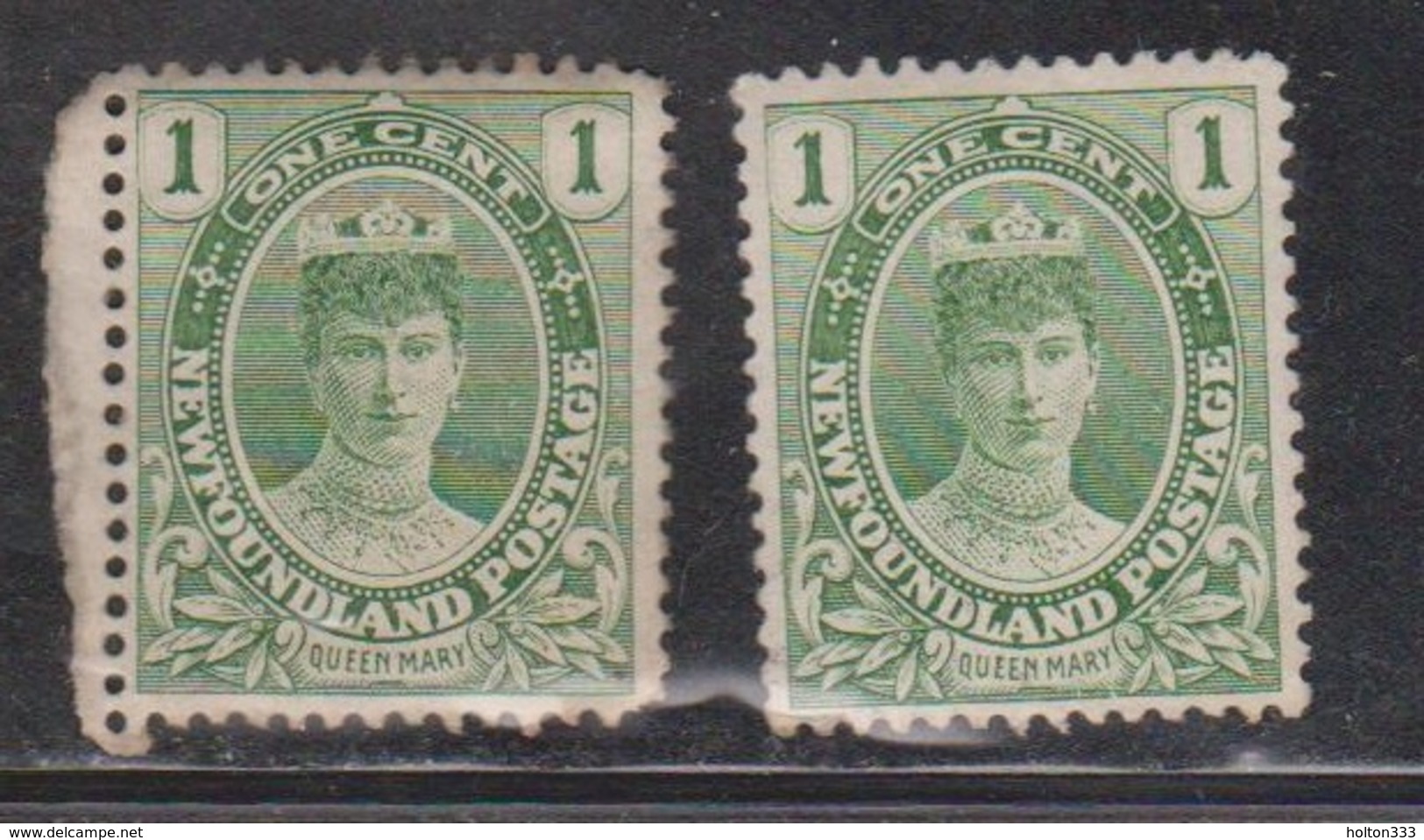 NEWFOUNDLAND Scott # 104 X 2 Mint NO GUM - 1908-1947