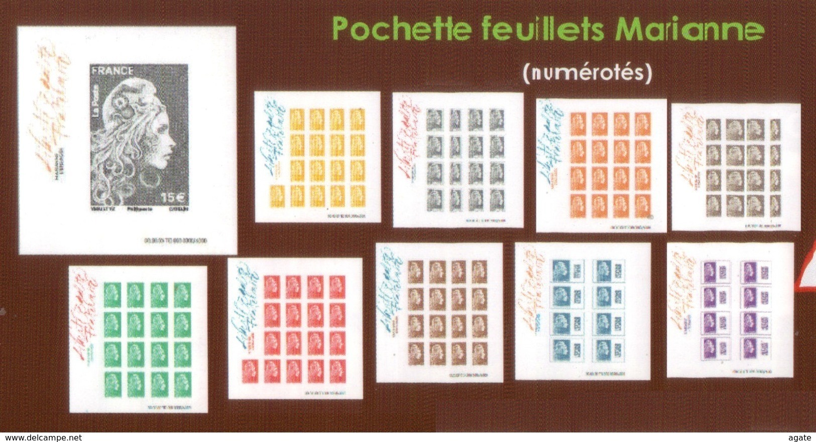 Coffret  De 10 Feuillets Marianne L'Engagée - Timbres Non Dentelés - Salon Automne Paris (2018) Neuf** - Nuovi