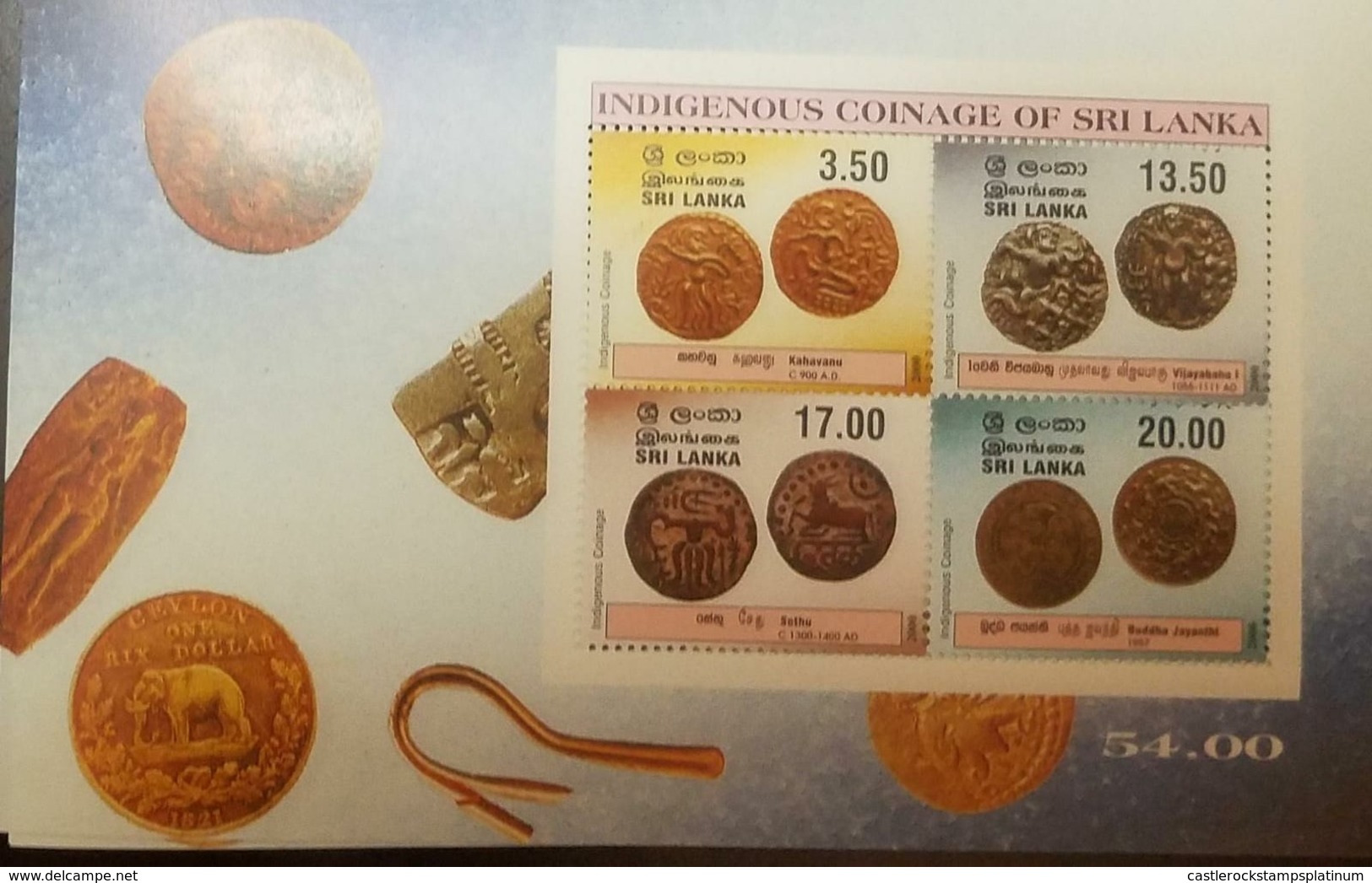 O) 2000 SRI LANKA, COMMEMORATIVE COINS-KAHAVANU-VIJAYABAHU-SATHU-BUDDHA, MNH - Sri Lanka (Ceylon) (1948-...)