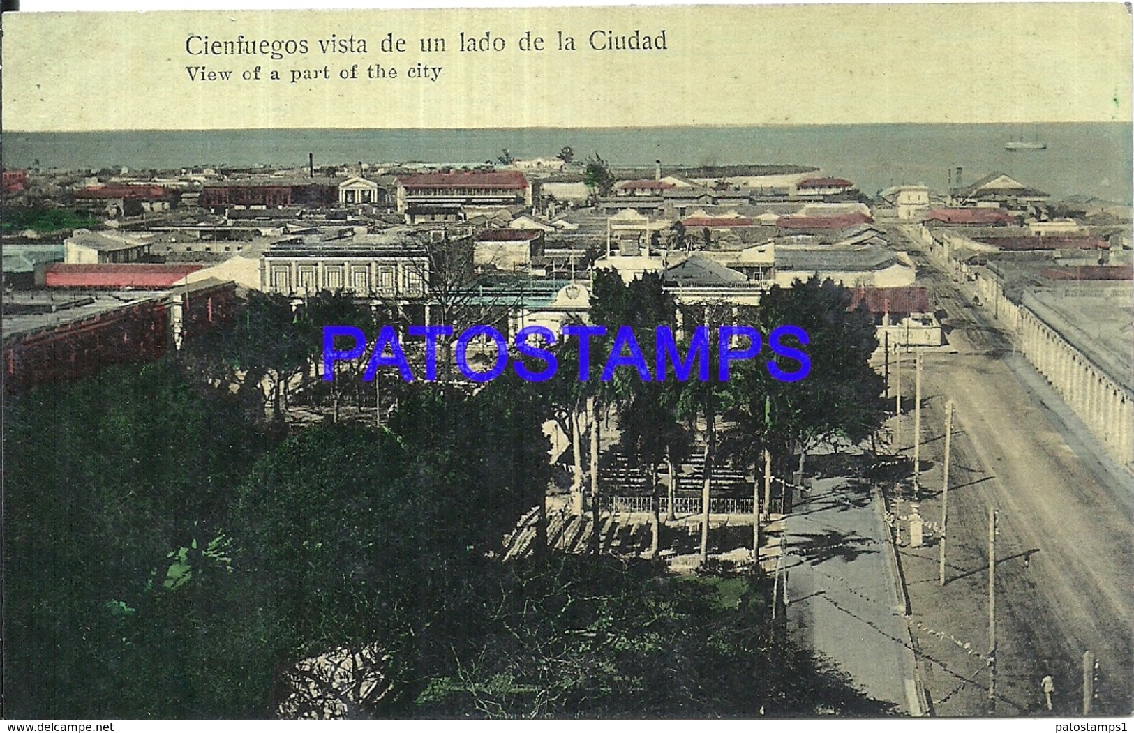 105087 CUBA CIENFUEGOS VIEW OF PART OF THE CITY POSTAL POSTCARD - Autres & Non Classés