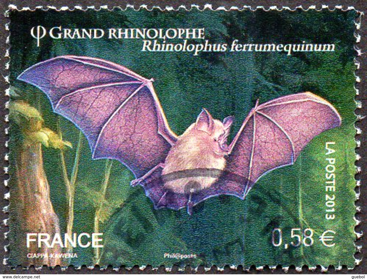 France Oblitération Cachet à Date N° 4739, Les Chauves-souris. Grand Rhinolophe. Rhinolophus Ferrumequinum - Oblitérés