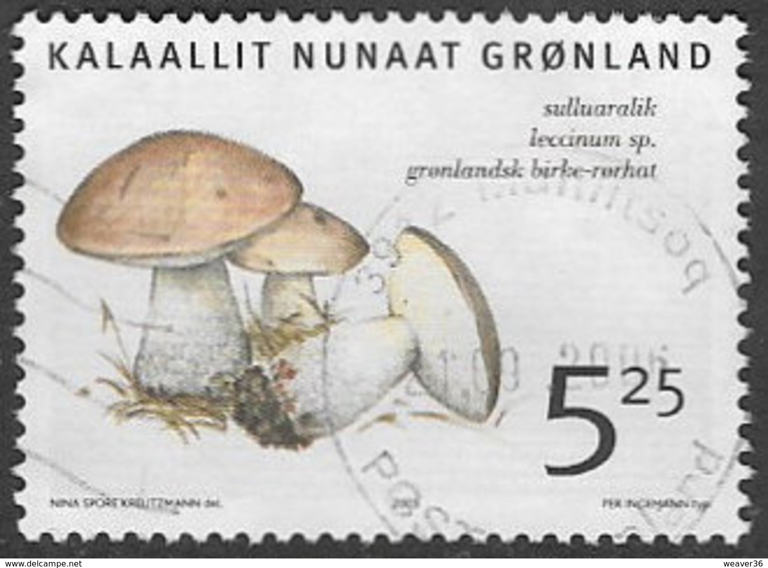 Greenland SG466 2005 Fungi 5k.25 Good/fine Used [39/31723/6D] - Used Stamps