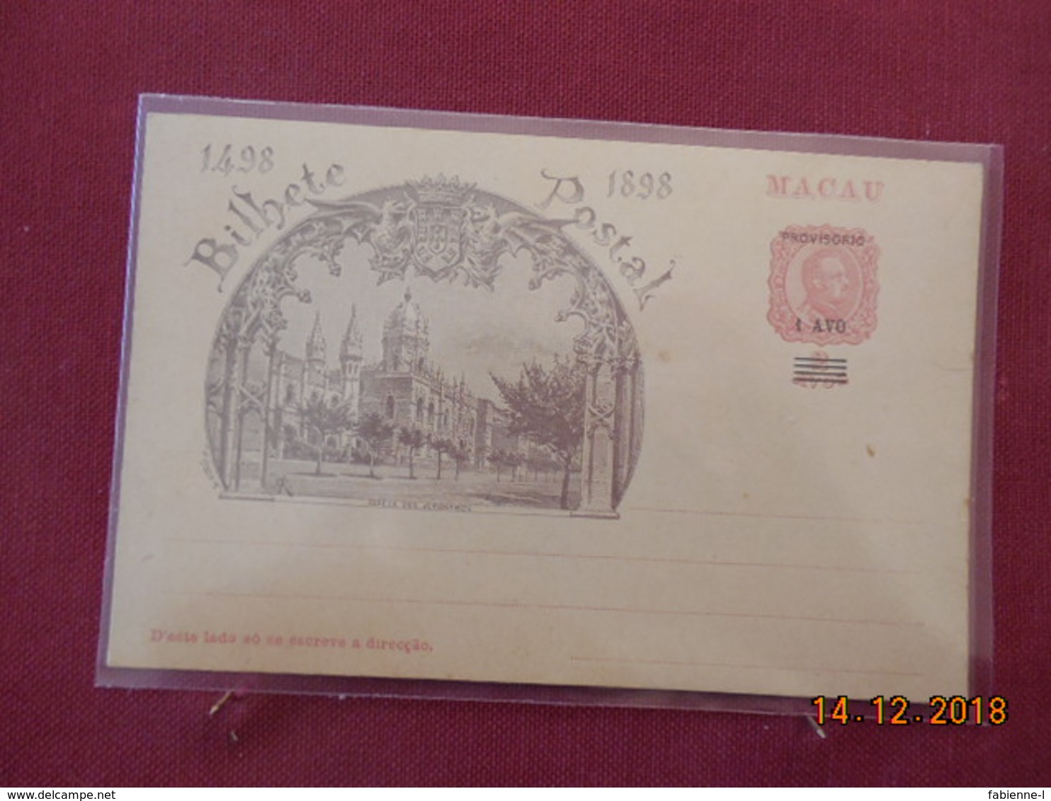 Entier Postal De Macao - Storia Postale