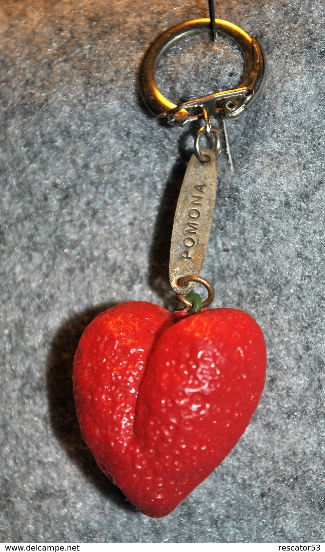 Rare Vintage Porte-clefs Années 50-60  Fraise Pomona - Porte-clefs