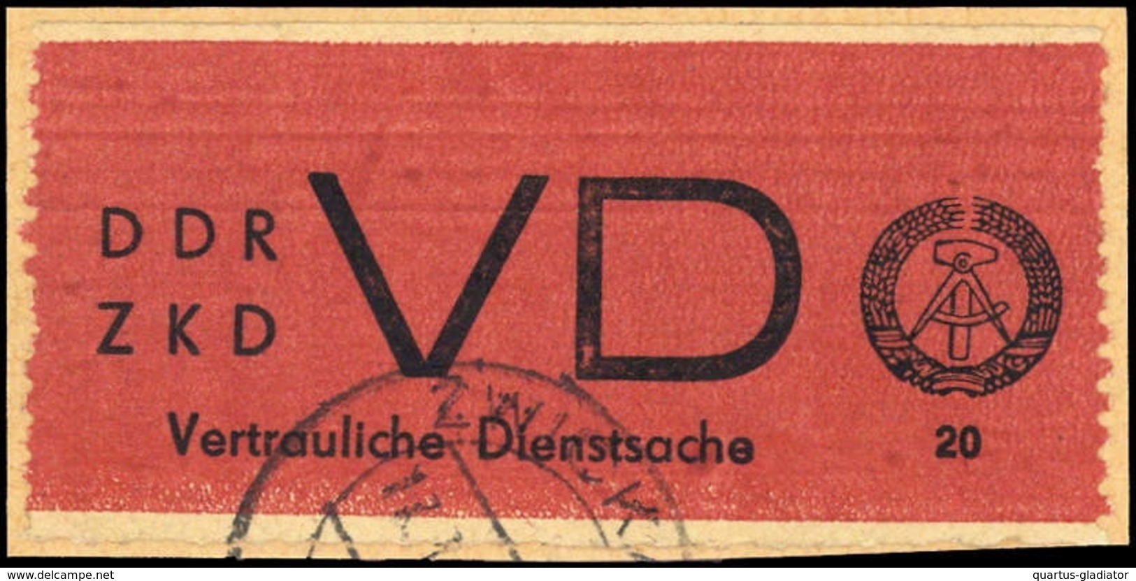 1965, DDR Vertrauliche Dienstsachen, VD 1 A, Briefst. - Sonstige & Ohne Zuordnung