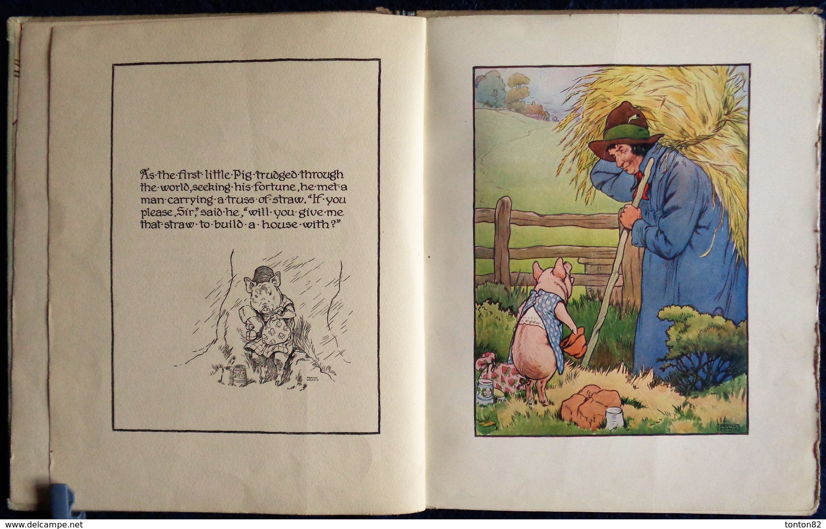 The Three Little PIGS - Illustrated By Frank-Adams - Blackie & Son : Limited . - Picture Books