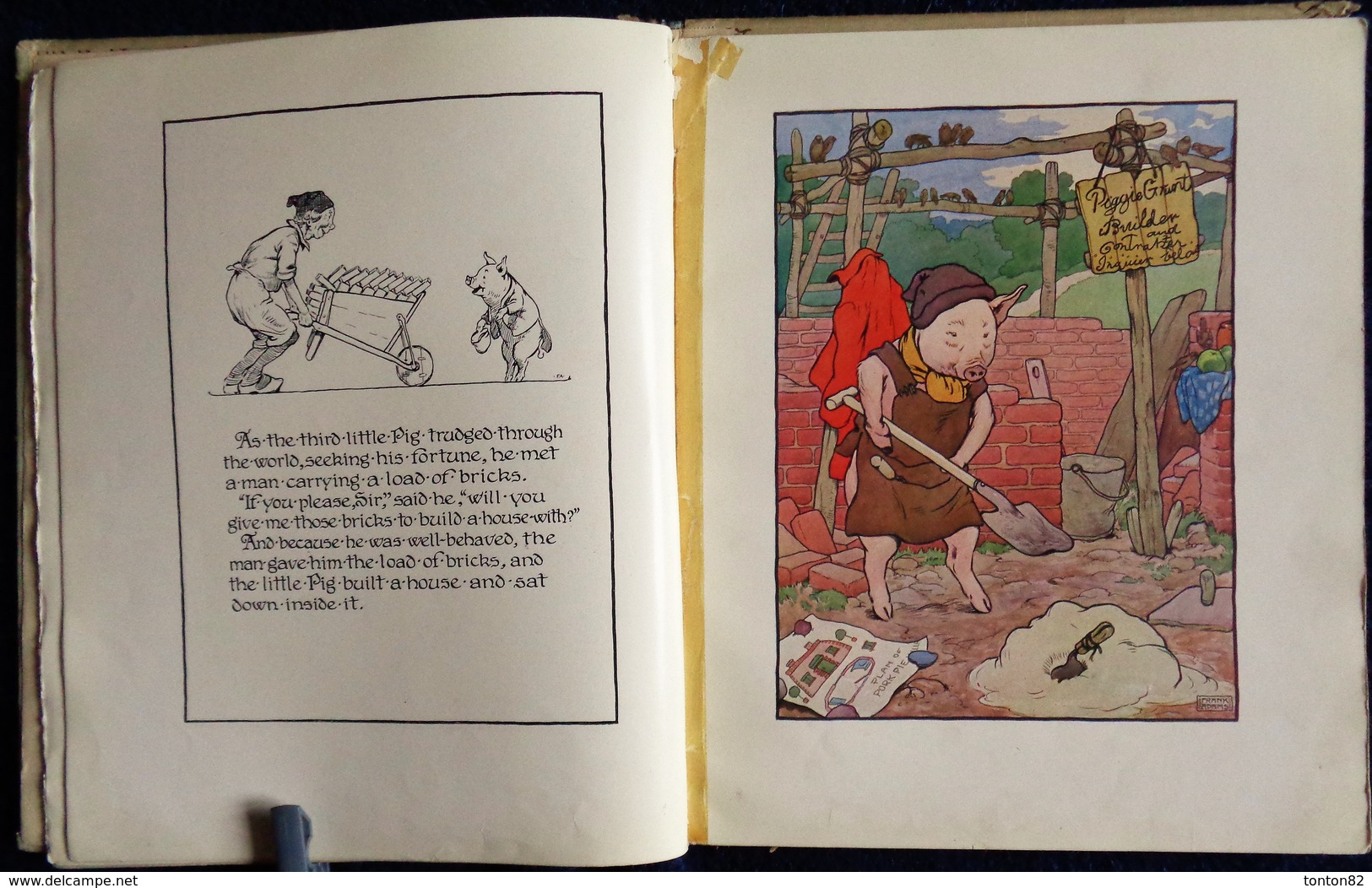 The Three Little PIGS - Illustrated By Frank-Adams - Blackie & Son : Limited . - Geïllustreerde Boeken