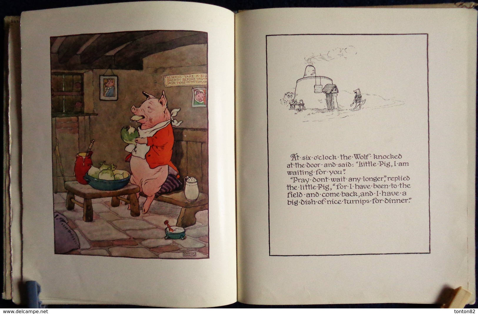 The Three Little PIGS - Illustrated by Frank-Adams - Blackie & Son : Limited .