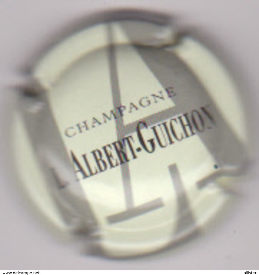 Capsule Champagne ALBERT_GUICHON L. ( 1 ; Crème Et Gris ) {S51-18} - Autres & Non Classés