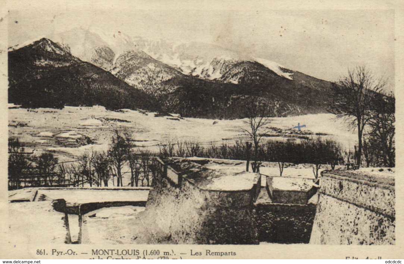 MONT LOUIS (1600m) Les Remparts Et Le Cambre D' Aze 2700 RV Beaux Timbres 10 CX4 - Autres & Non Classés