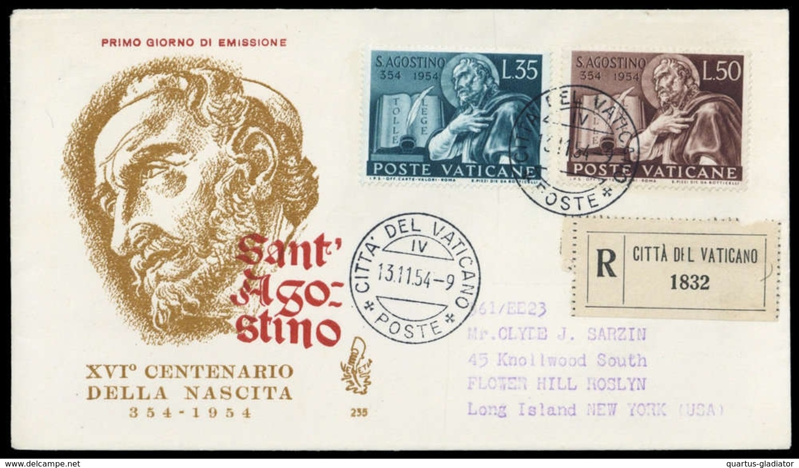 1954, Vatikanstaat, 225-26, FDC - Sonstige & Ohne Zuordnung