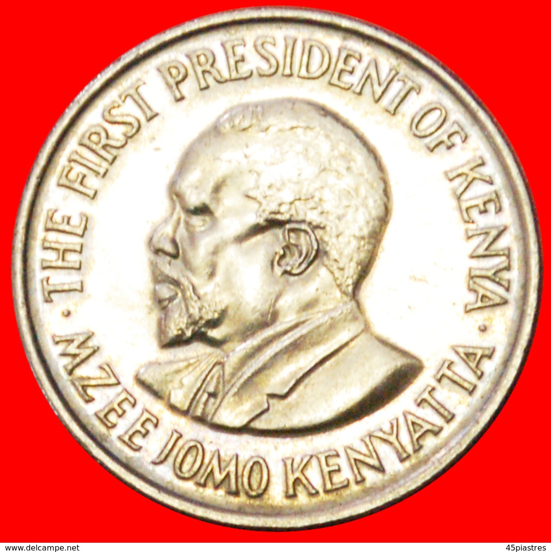 # COCK: KENYA ★ 50 CENTS 1974 MINT LUSTER! LOW START ★ NO RESERVE! - Kenya