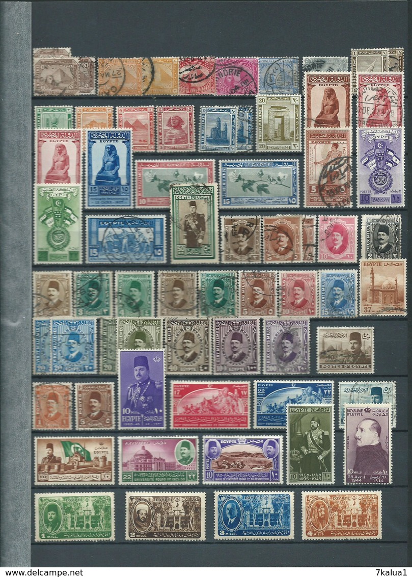 EGYPTE. Collection De Neufs ** Et Oblitérés Sur 10 Pages. - Verzamelingen (in Albums)