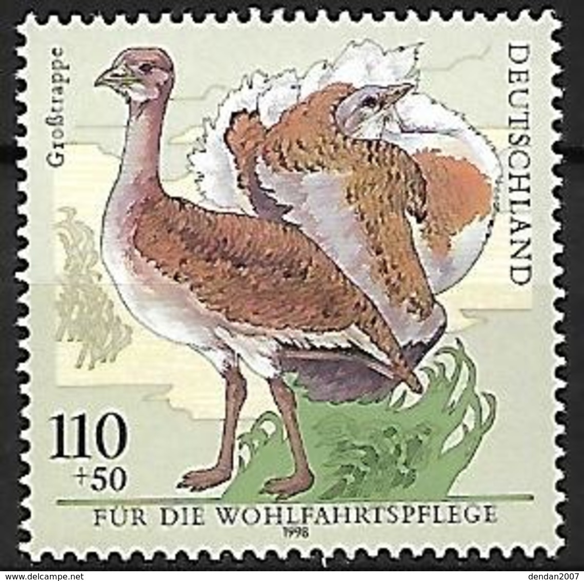 Germany 1998 - MNH - Great Bustard (Otis Tarda - Sonstige & Ohne Zuordnung