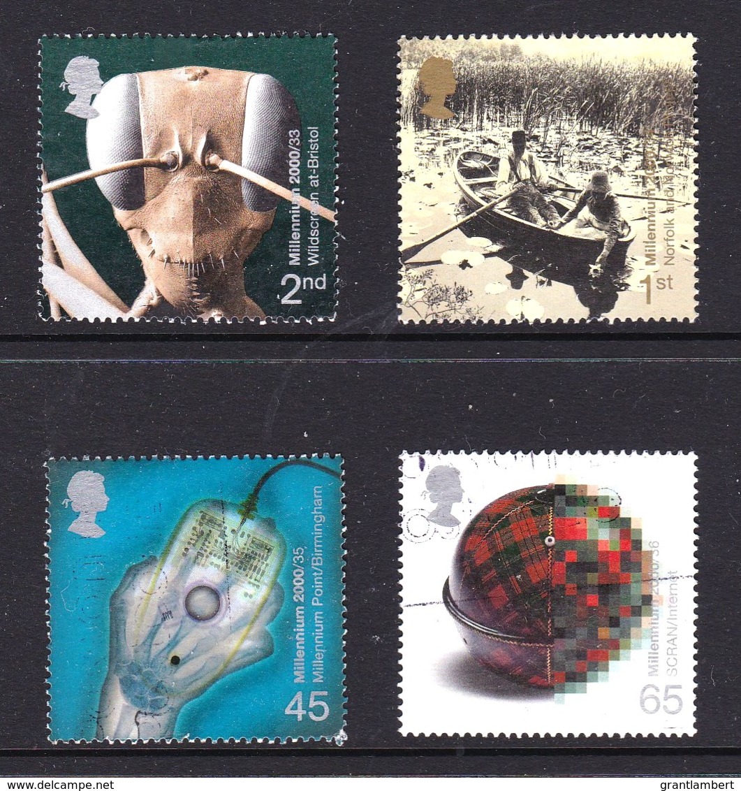 Great Britain 2000 Millennium Projects: Mind & Matter Set Of 4 Used - Used Stamps