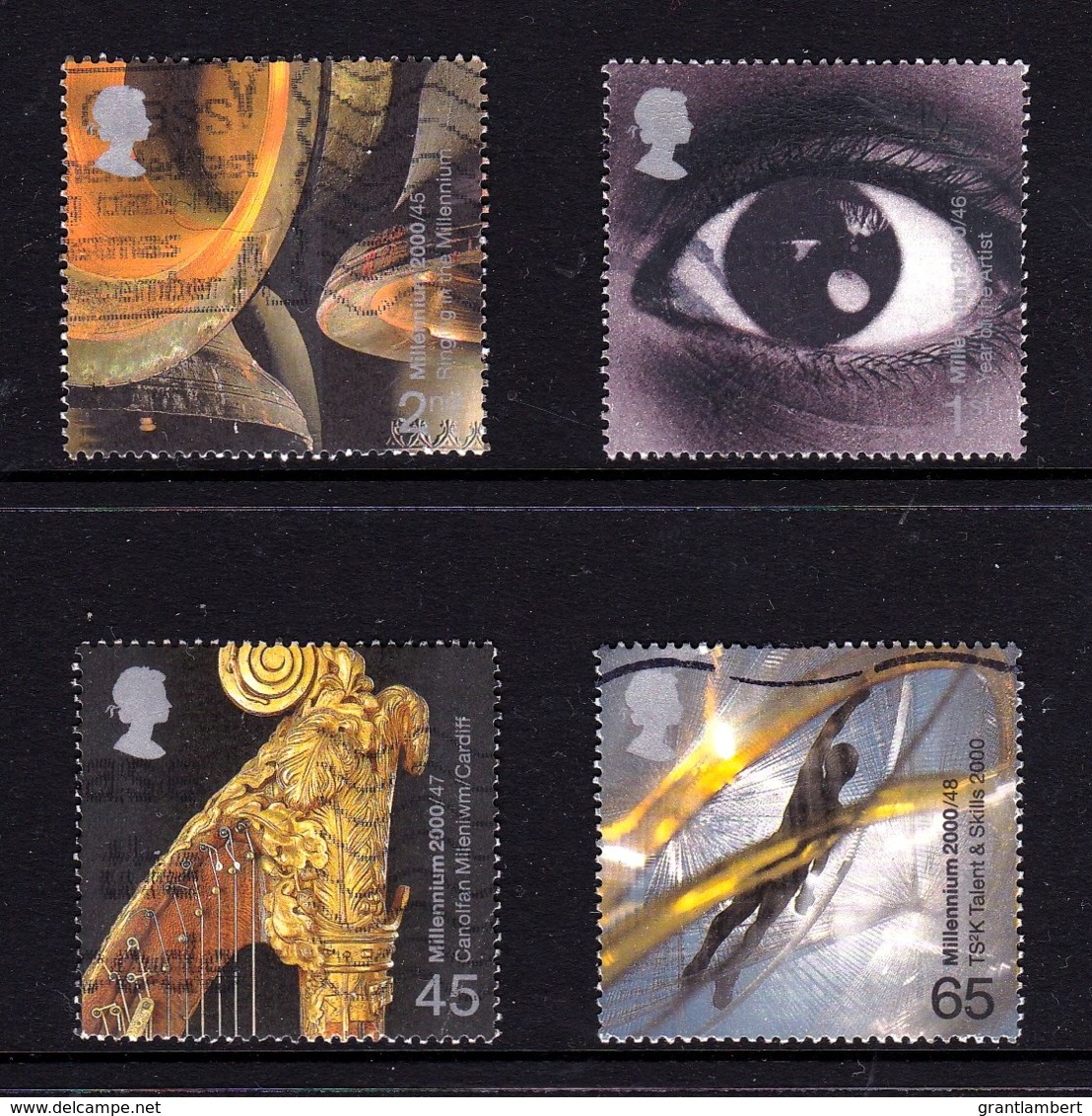 Great Britain 2000 Millennium Projects: Sound & Vision Set Of 4 Used - Used Stamps