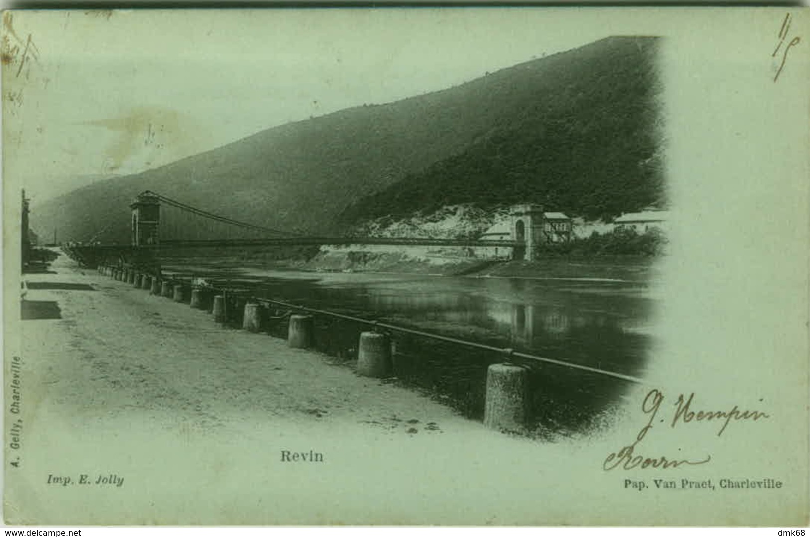 CPA - REVIN - BRIDGE - IMP. E. JOLLY - 1900s (BG1825) - Revin