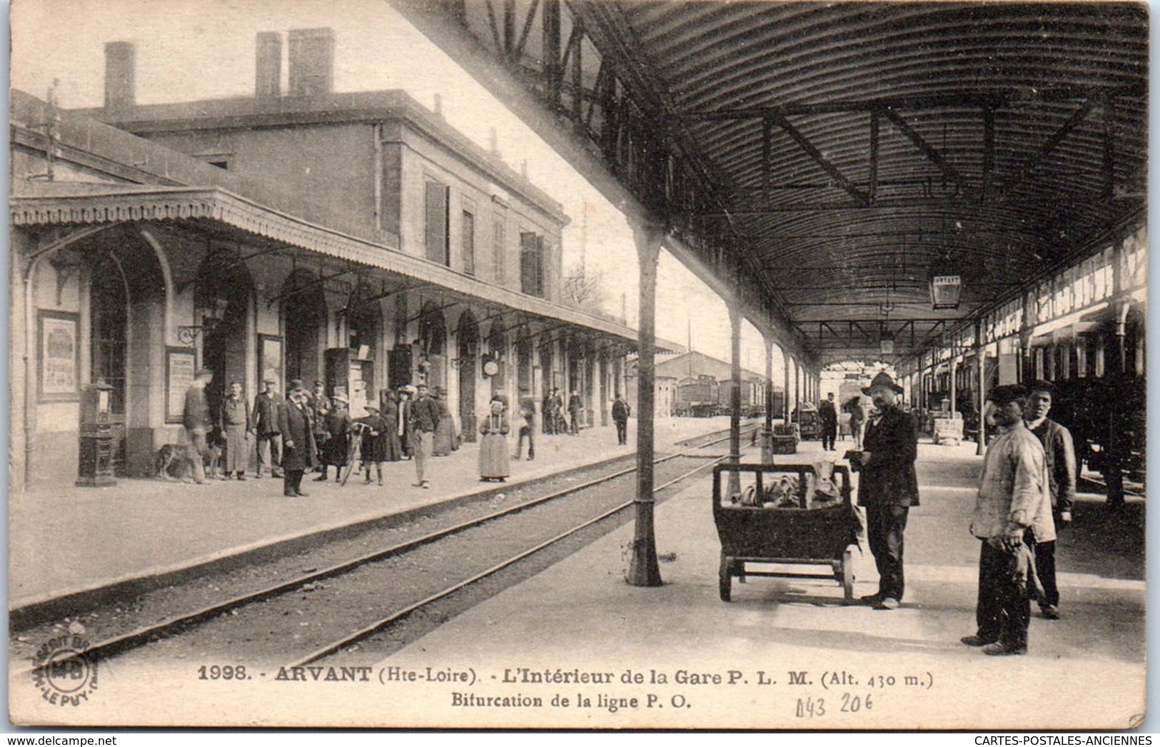 43 ARVANT - L'intérieur De La Gare P.L.M - Autres & Non Classés