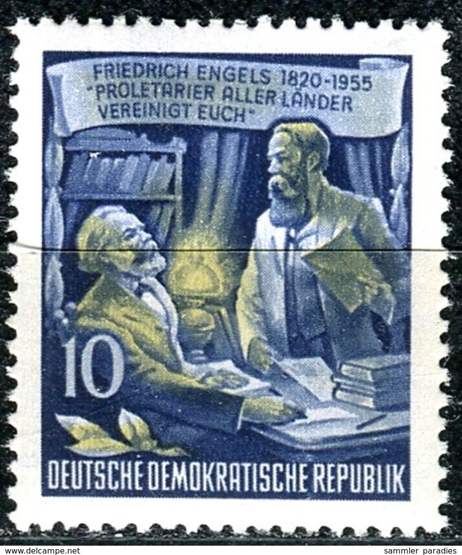 A12-50-6) DDR - Mi 486 A - ** Postfrisch (A) - 10Pf        Friedrich Engels - Ungebraucht