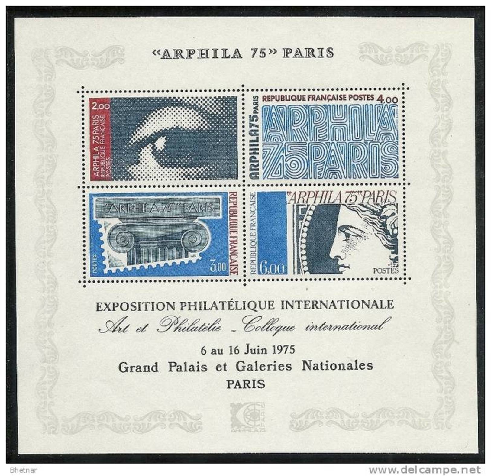 FR Bloc YT 7 " Exposition Philatélique ARPHILA " 1975 Neuf** - Neufs