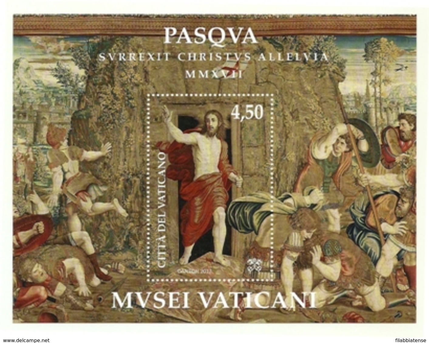 2017 - Vaticano BF 90 Arazzo Di Pieter Van Aelst - Religione