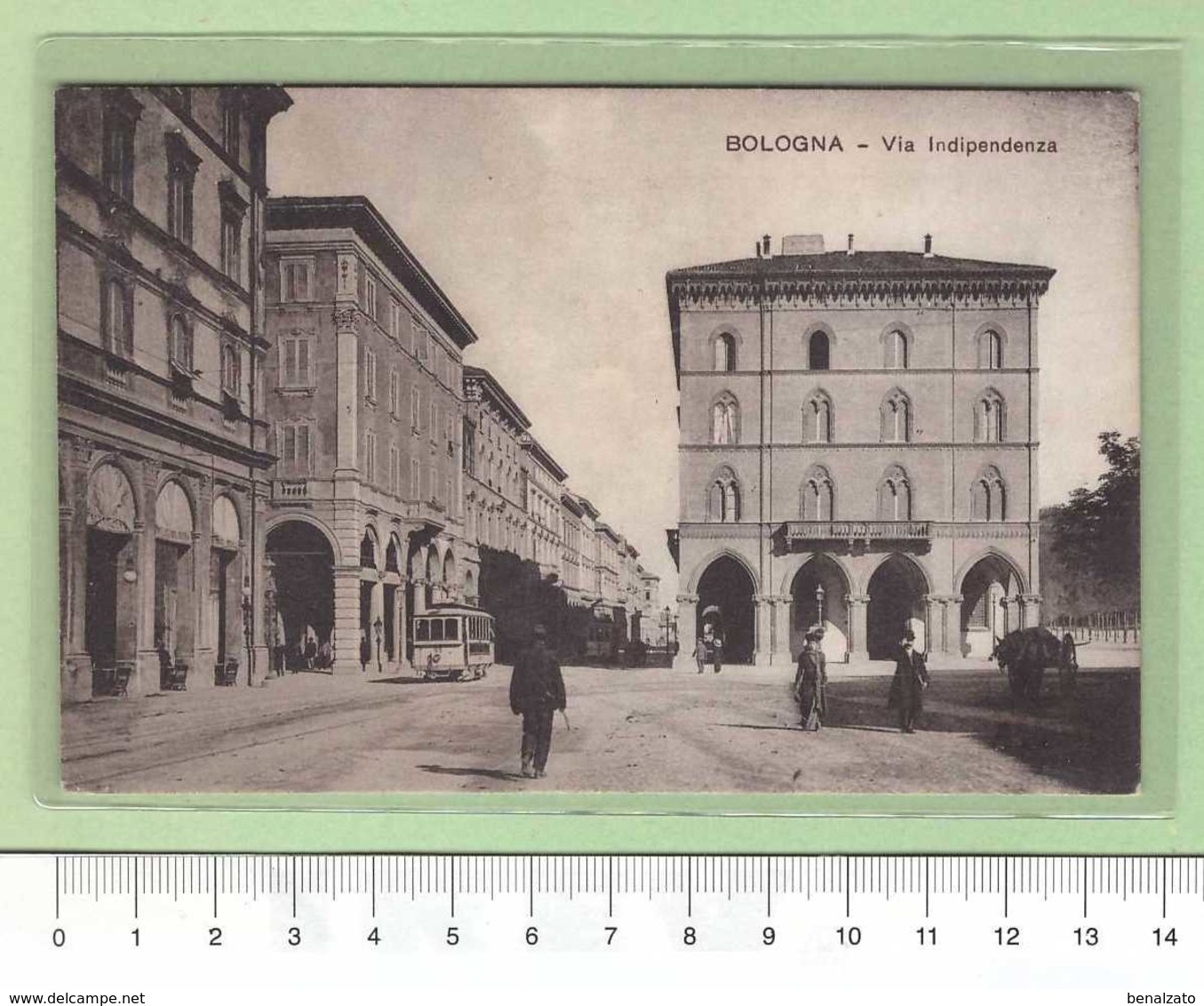 BOLOGNA Via Indipendenza _ Cartolina BN VG Rif.C0137 - Bologna