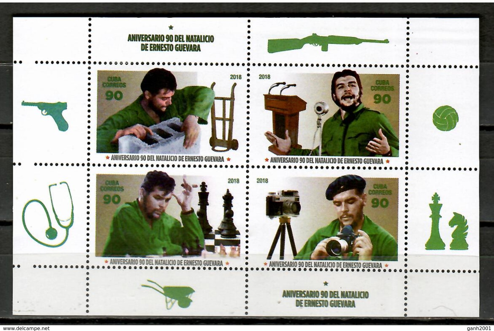 Cuba 2018 / Che Guevara Chess Photography Photo Camera MNH Camara De Fotos Fotografía Ajedrez / Cu11038  C3 - Ongebruikt