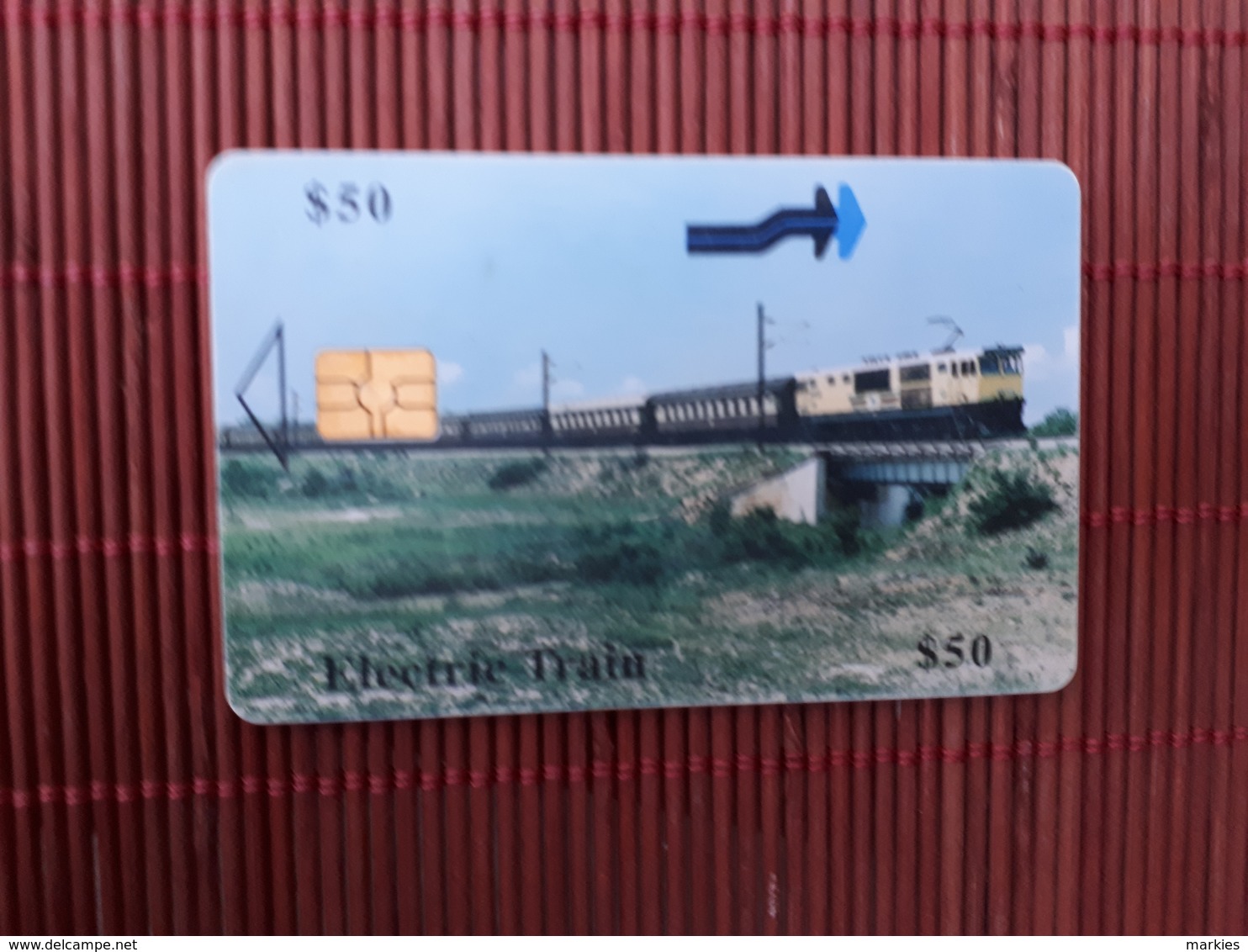 Phonecard Zimbabwe Train 50 $ Used - Simbabwe
