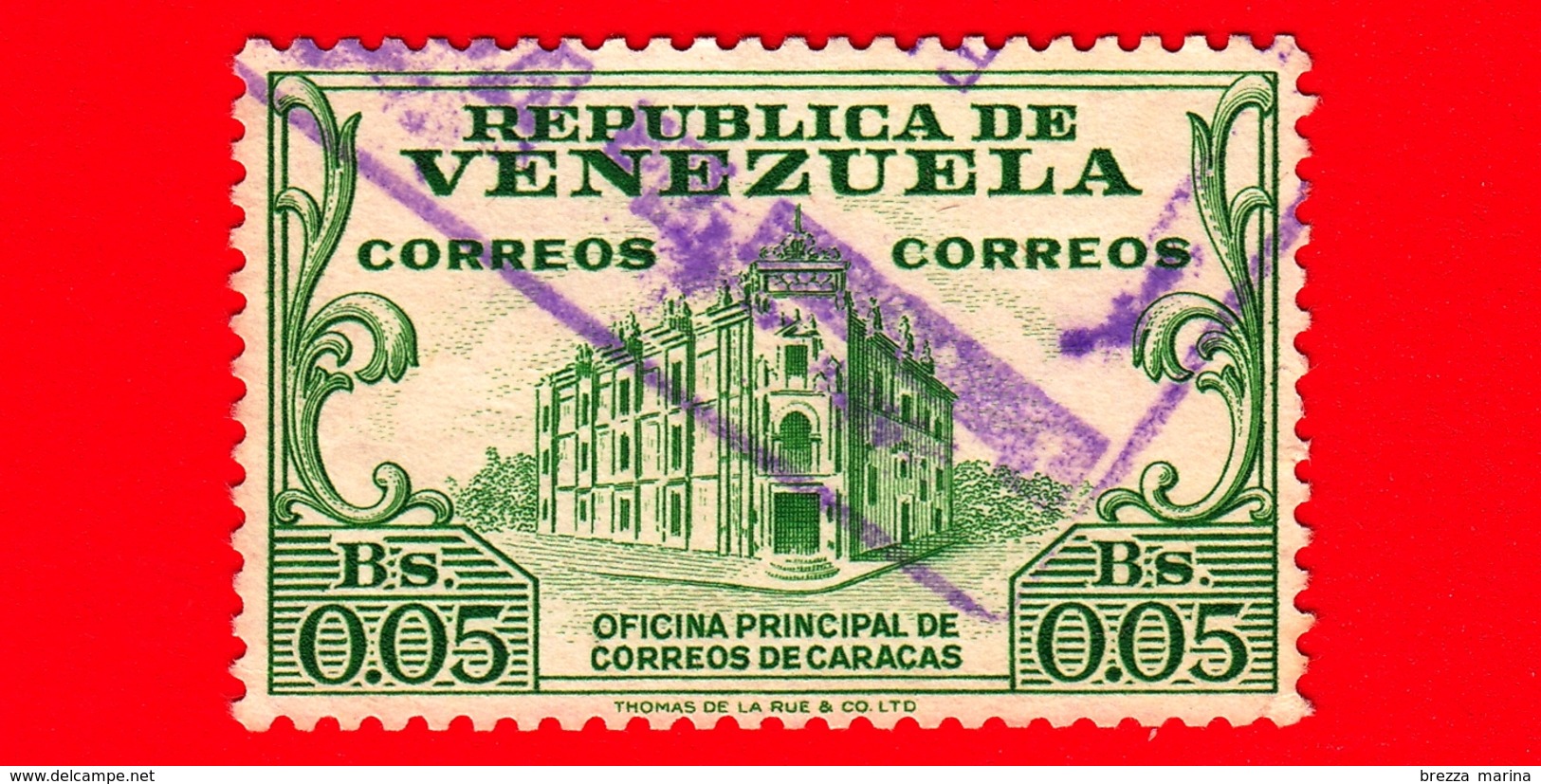 VENEZUELA - Usato - 1958 - Uffici Postali - Main Post Office - 0.05 - Venezuela