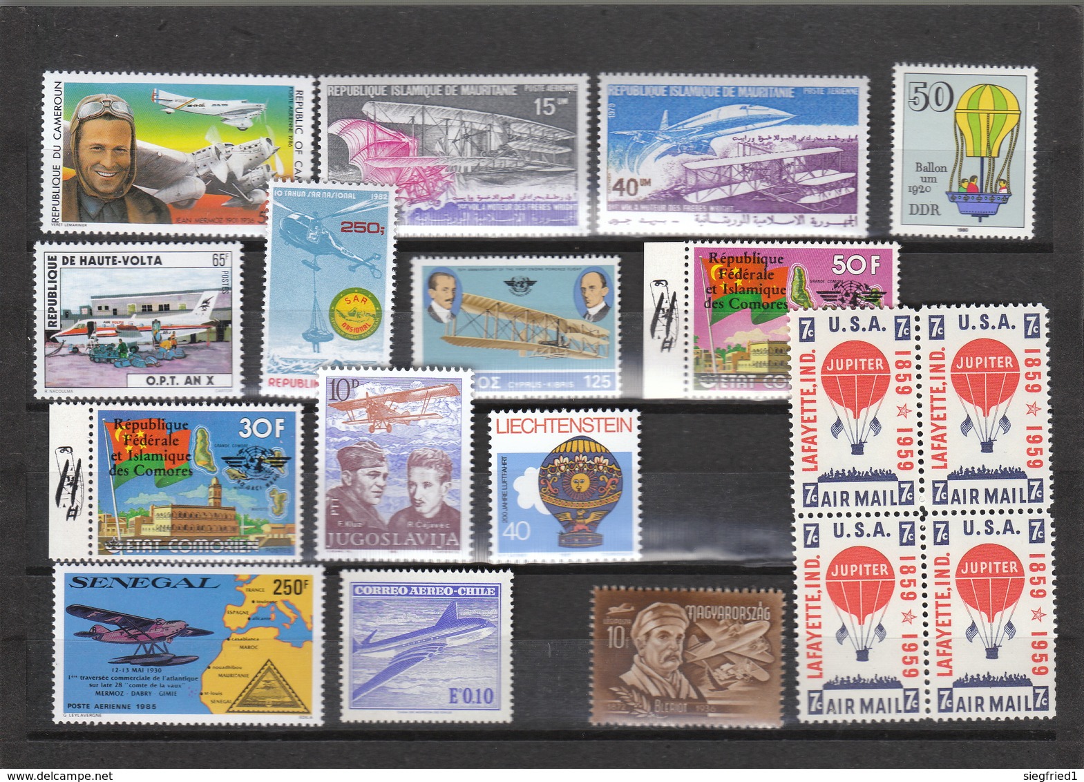Europa Und Alle Welt ** Lot Von Ca 60 Briefmarken Ballon Und Flugpost - Sonstige - Europa