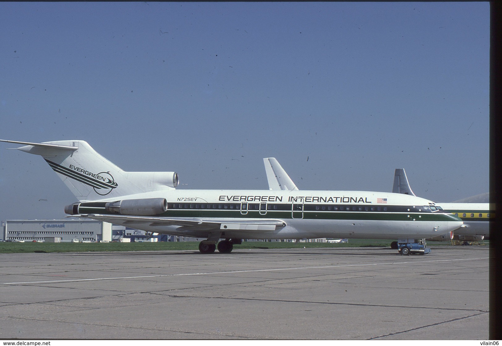 SLIDE / AVION / AIRCRAFT   KODAK  ORIGINAL  EVERGREEN INTERNATIONAL  B 727 N725EV - Diapositives