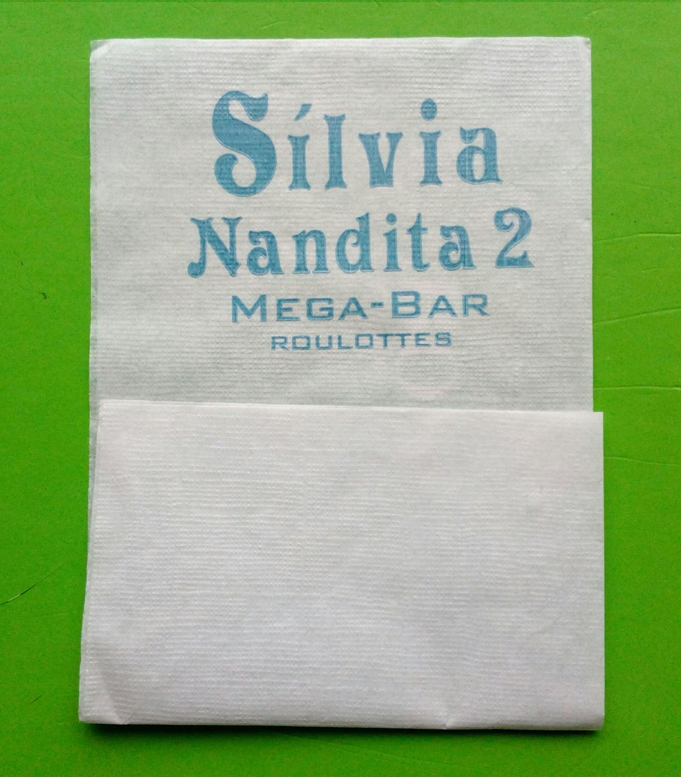 Servilleta,serviette Silvia Nandita 2. Mega Bar,Roulottes - Serviettes Publicitaires