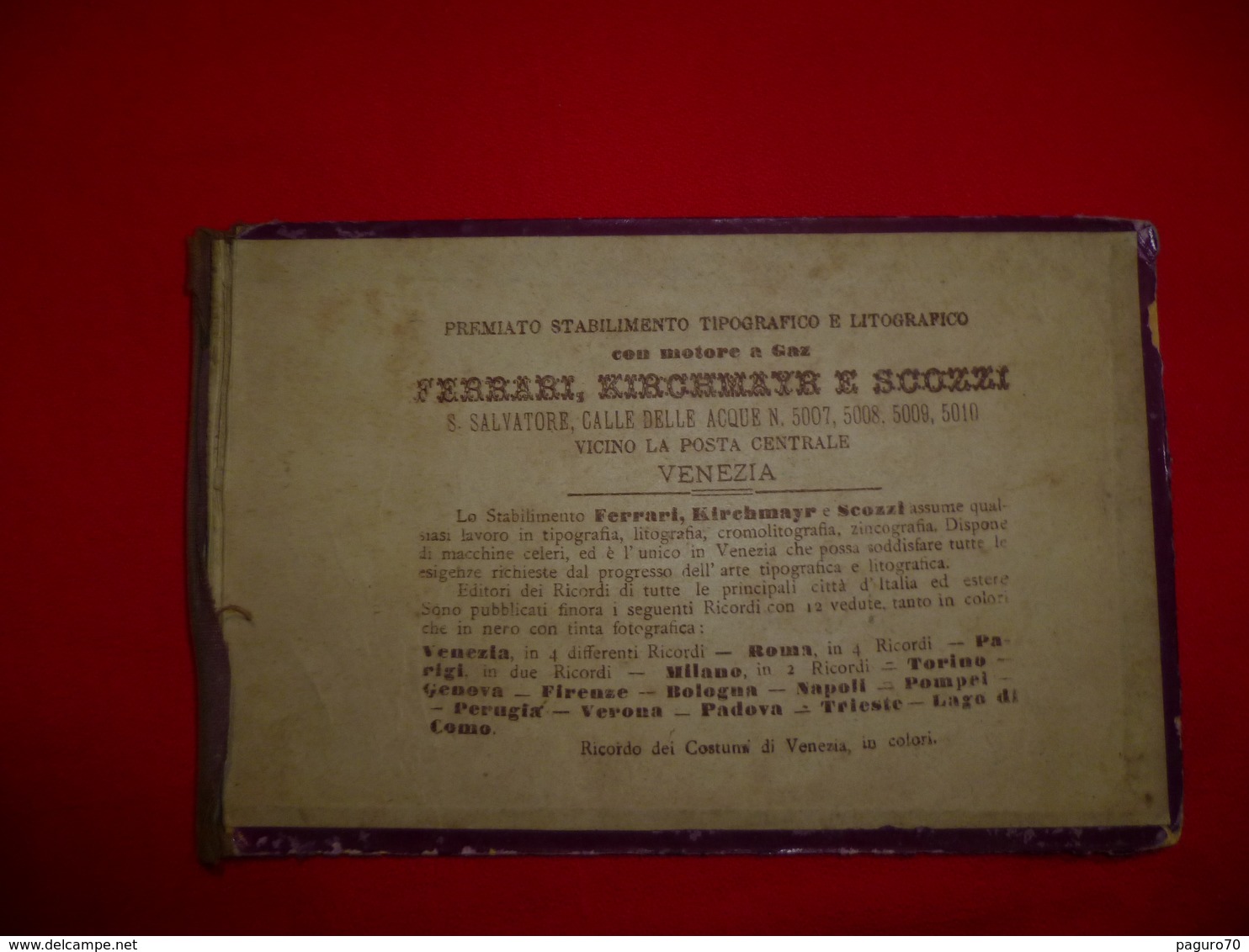 Libretto 12 Cartoline Venezia Ricordo Dei Costumi Di Venezia In Colori Veneto - Venezia