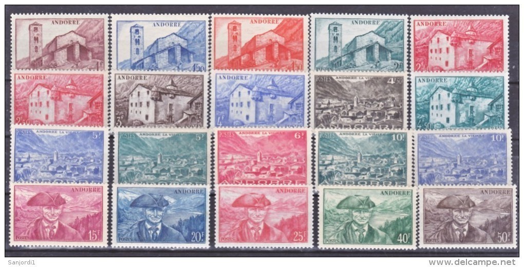 Andorre 100 118 Série Complète Neuve * * TB MNH Cote 46.5 - Neufs