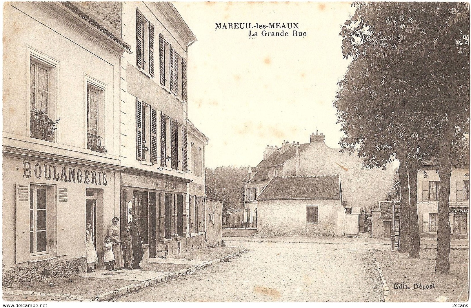 Dépt 77 - MAREUIL-LÈS-MEAUX - La Grande Rue - Édit. Dépost - Autres & Non Classés