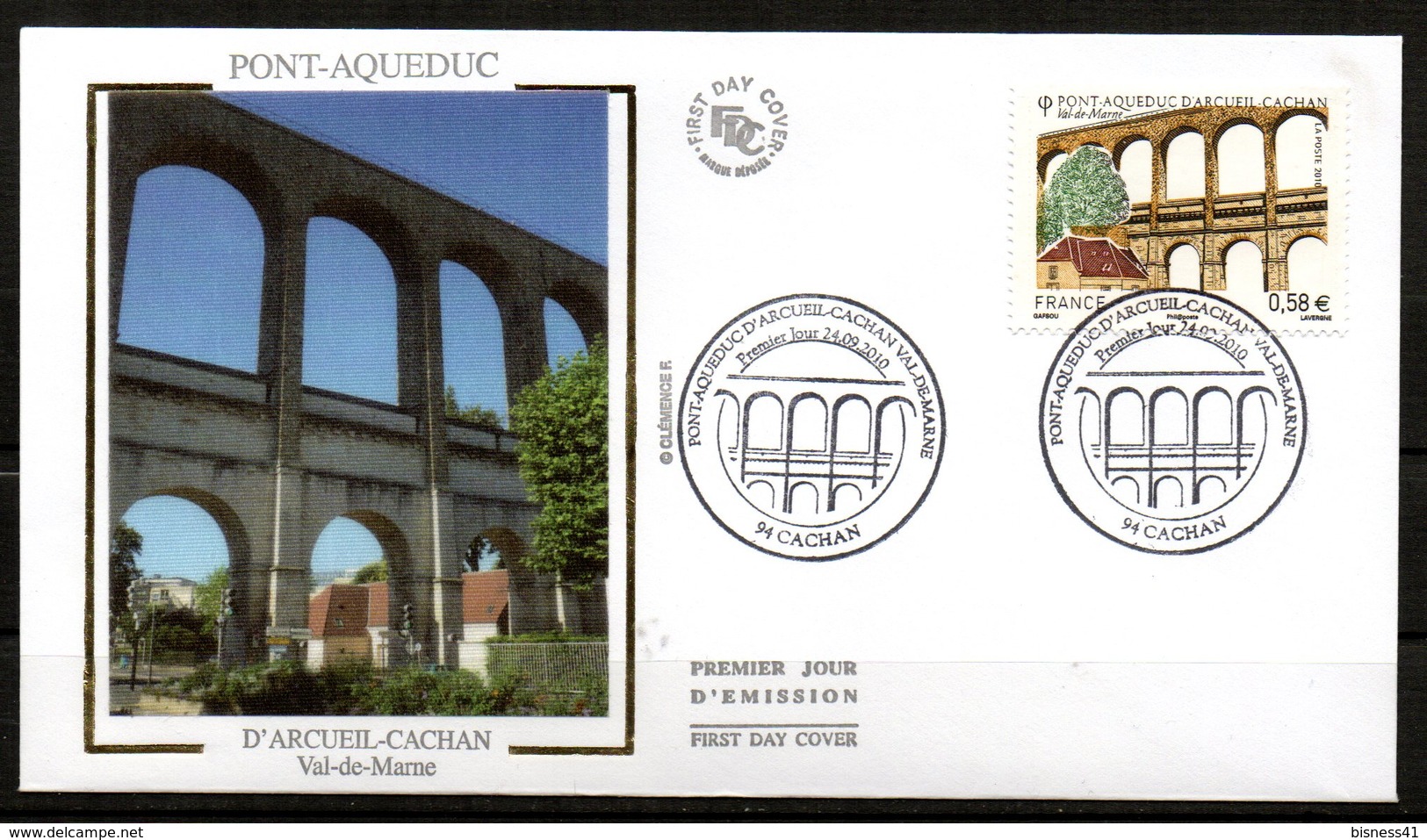 Pont Aqueduc Arcueil Cachan Val De Marne  4503    // Premier Jour FDC   //  2010 - 2010-2019