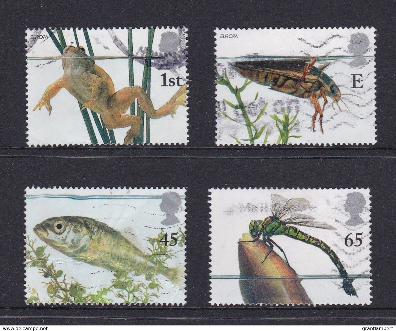 Great Britain 2001 Europa. Pond Life Set Of 4 Used - See Notes - Used Stamps