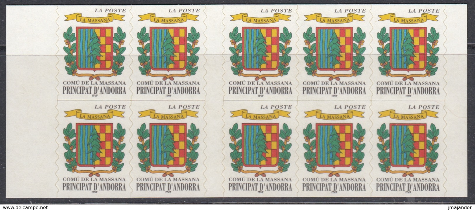 French Andorra 1999 - Definitive Stamps: Coat Of Arms Of Massana - Booklet (Mi 533) ** MNH - Booklets