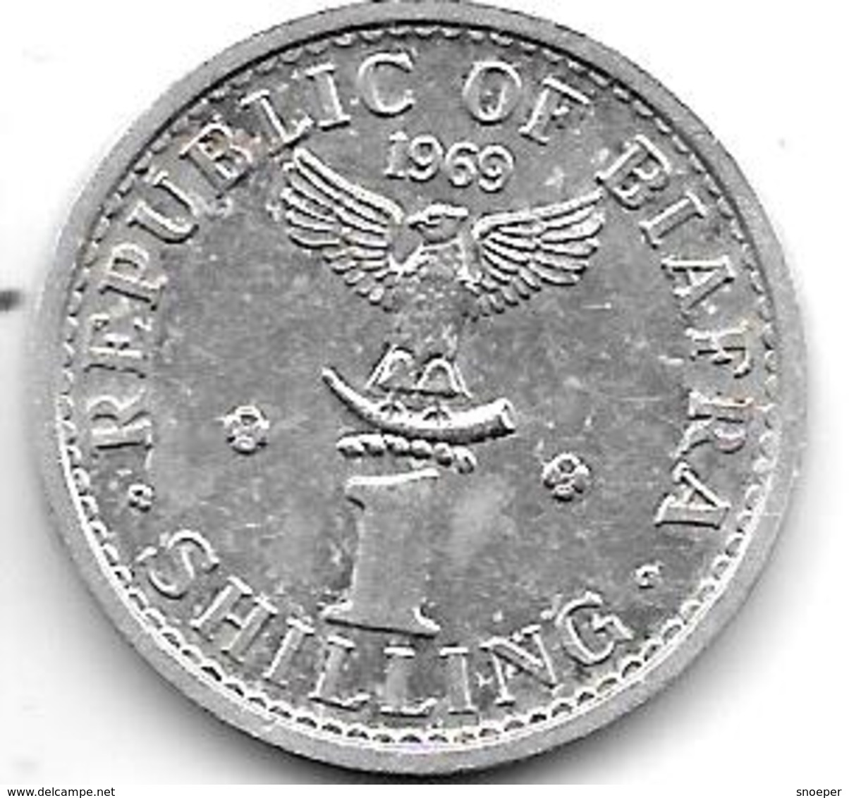 *biafra 1 Shilling 1969 Km 2  Unc - Biafra