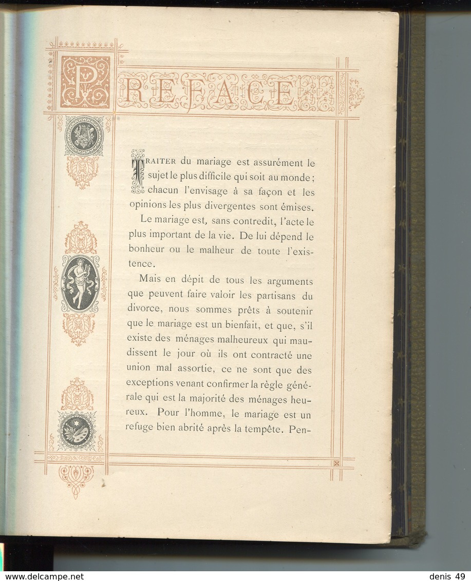 Publicité Commerces Paris Le  Livre Du Mariage  1885 - 1801-1900