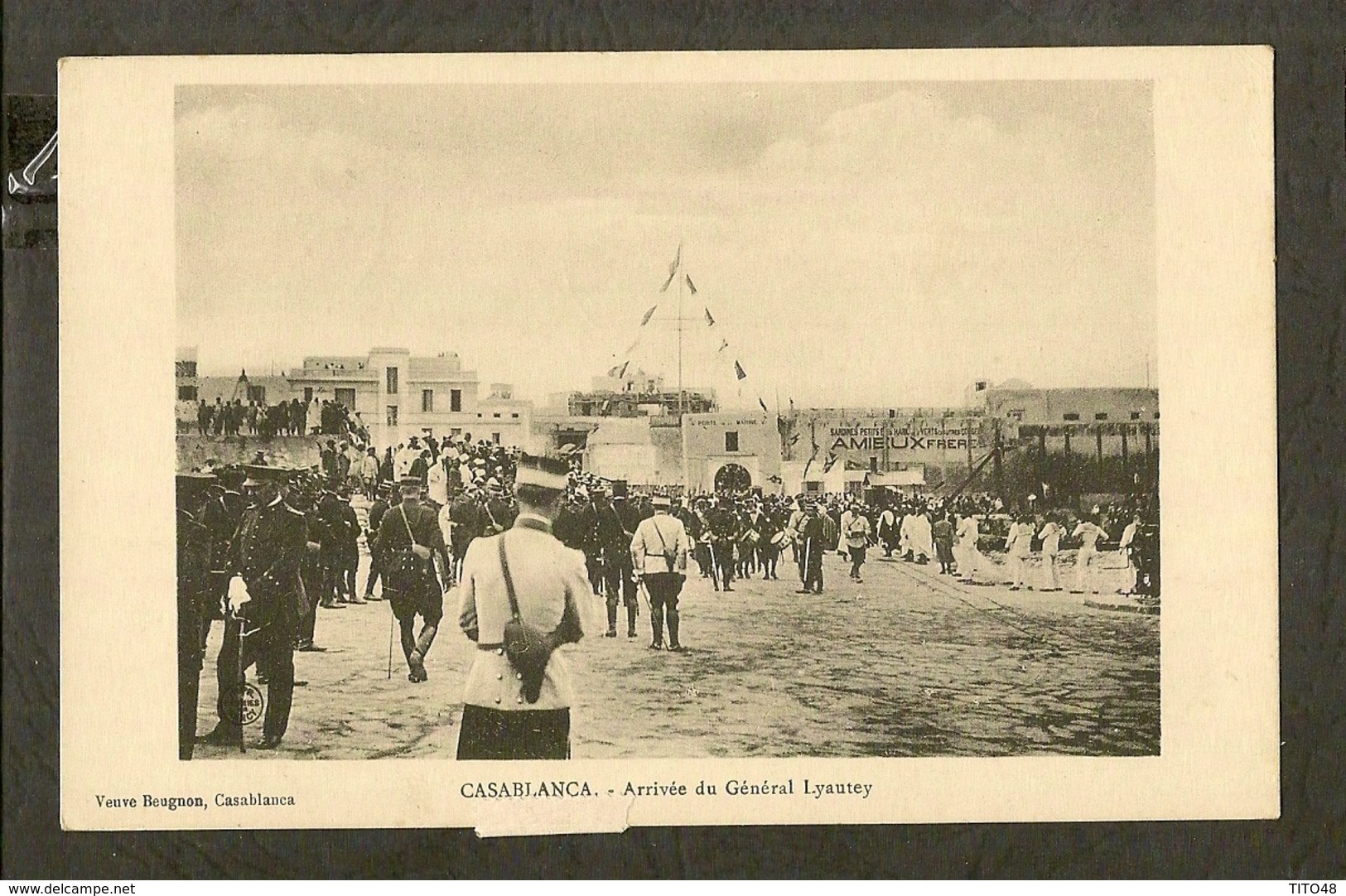 CP-CASABLANCA - Arrivée Du Général Lyautey - Casablanca