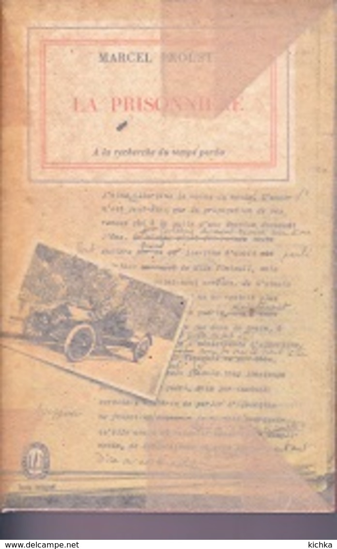 Marcel Proust -La Prisonnière - Autres & Non Classés